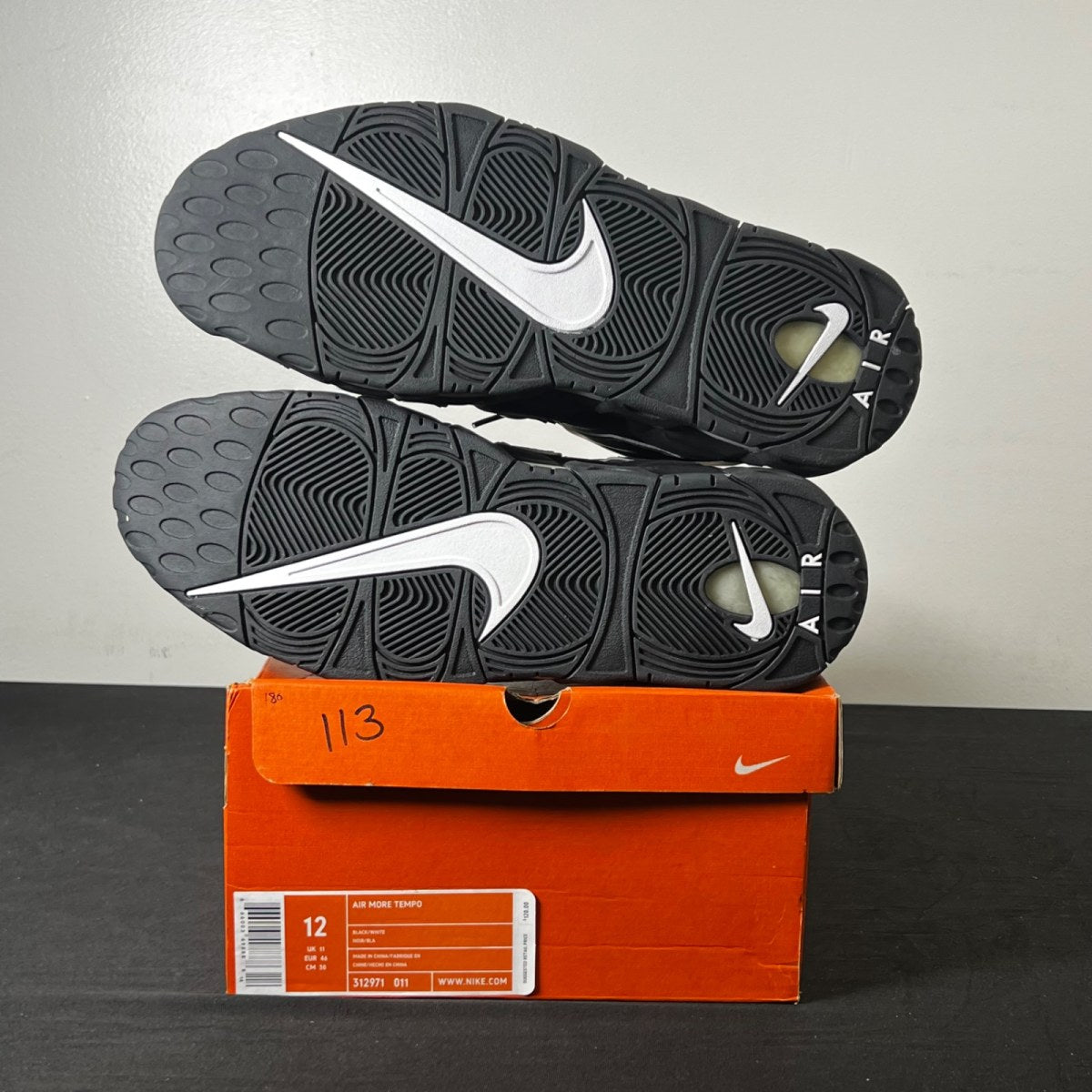 Nike Air More Uptempo Black White (2006) 12 (New Pre-Owned)NikeBlack/White - Image 6