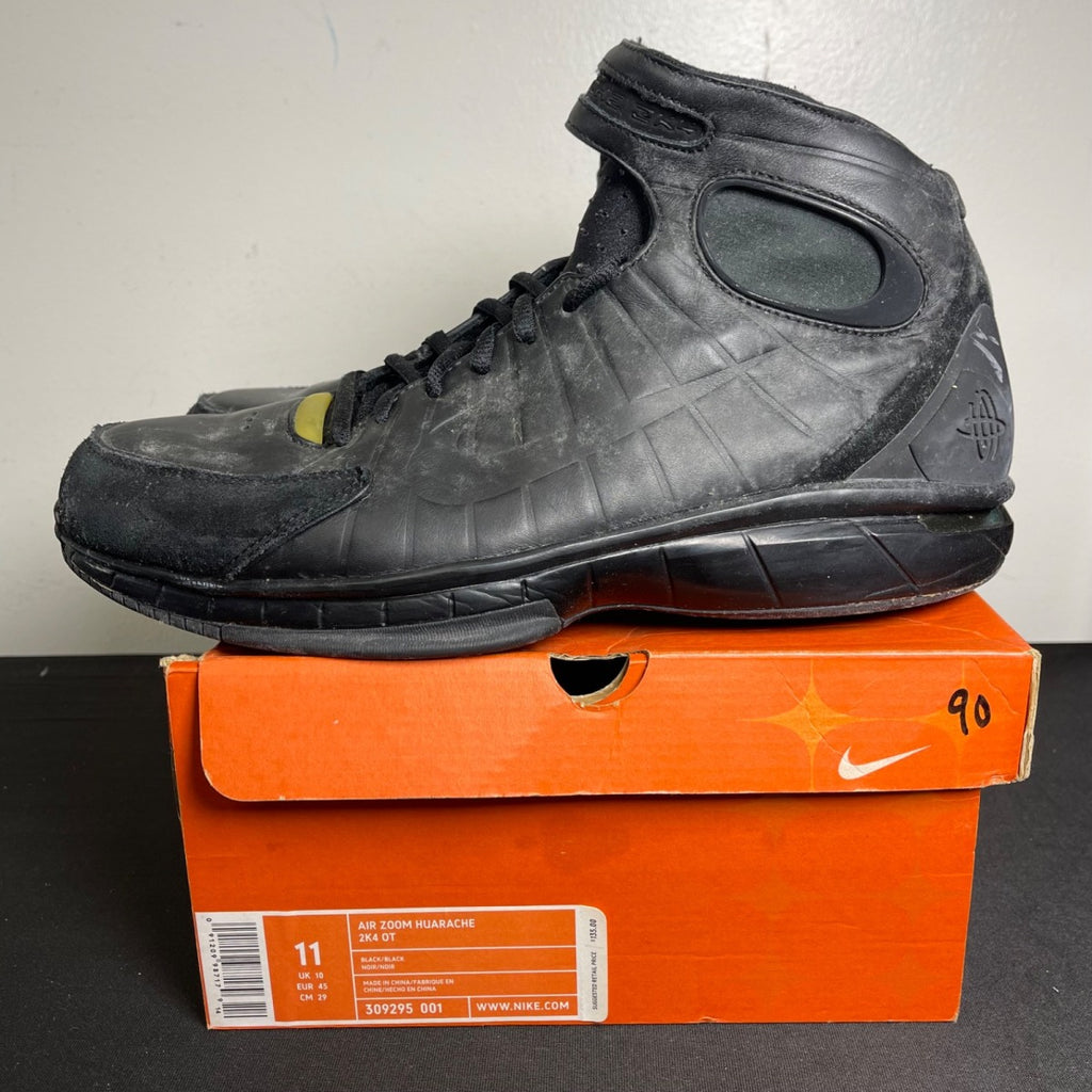 Nike Air Zoom Huarache 2K4 OT 'Black Silver' (Size 11) - Image 3