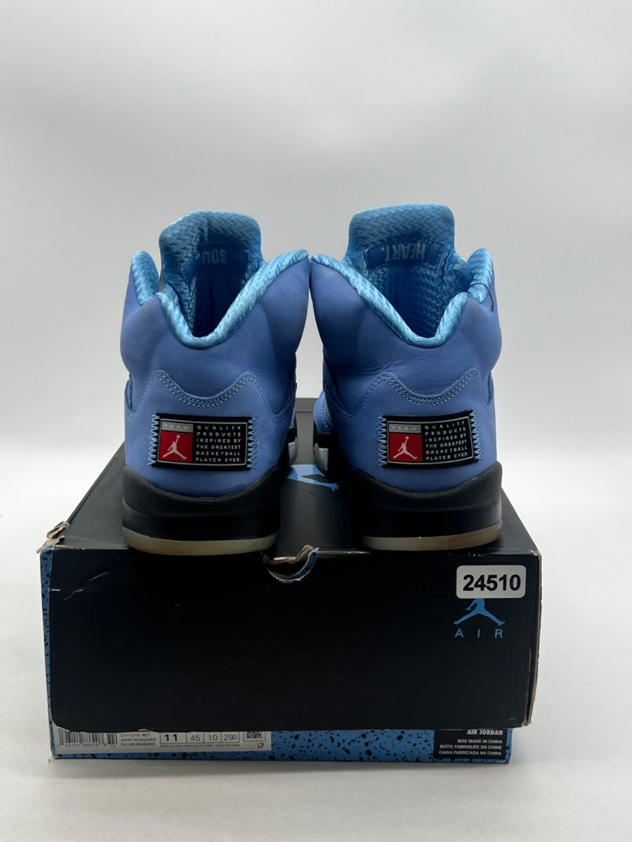 Jordan 5 Retro UNC University Blue 11 (Moderately Worn Pre-Owned)JordanUniversity Blue/Black/White - Image 3