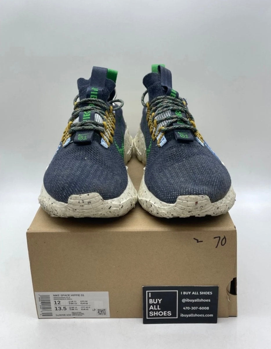Nike Space Hippie 01 Obsidian 12 (Lightly Worn Pre-Owned)NikeObsidian/Signal Blue-Psychic Blue-White - Image 2