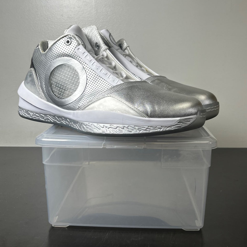 Jordan 2010 Silver Anniversary 13 (Moderately Worn Pre-Owned)JordanMetallic Silver/Metallic Silver-White-University Grey - Image 1