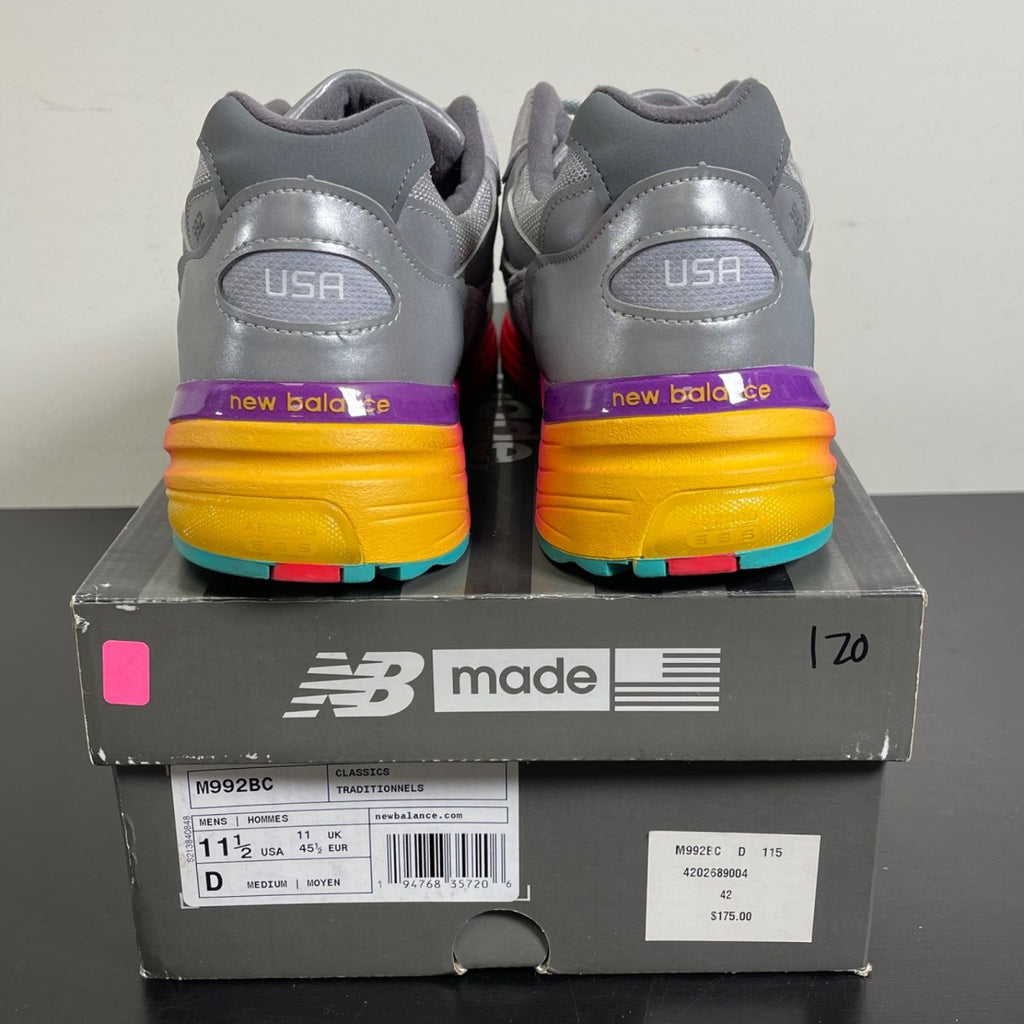 New Balance 992 MiUSA Grey Multi (Size 11.5) Moderately Worn - Image 3