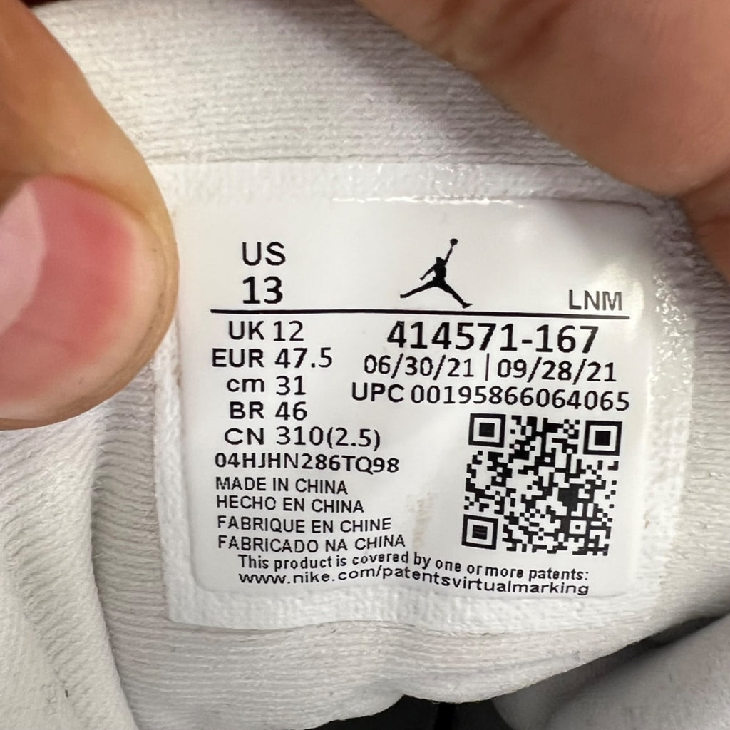 Jordan 13 Retro Del Sol 13 (Moderately Worn Pre-Owned)JordanWhite/University Red/Del Sol/Black - Image 7