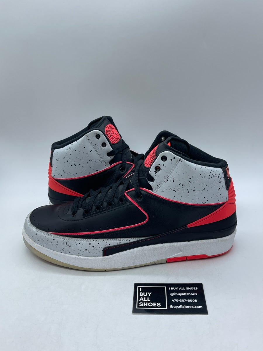Jordan 2 Retro Infrared Cement 13 (Heavily Worn Pre-Owned) - Image 1