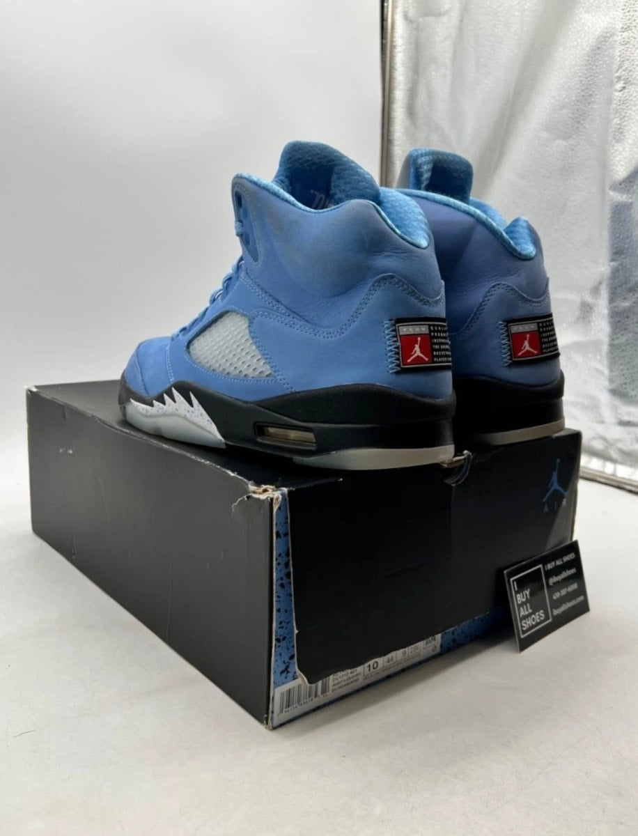 Jordan 5 Retro UNC University Blue 10 (Moderately Worn Pre-Owned)JordanUniversity Blue/Black/White - Image 5