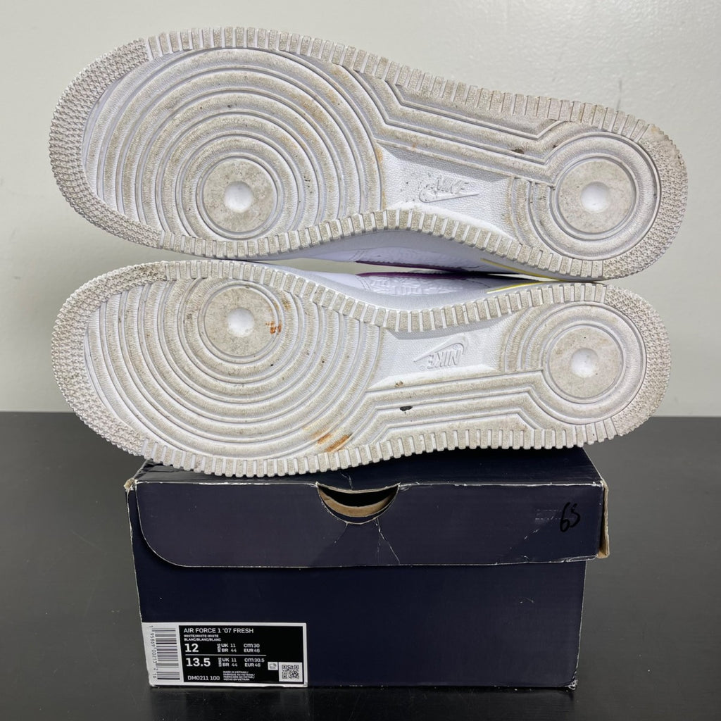 Nike Air Force 1 Low '07 Fresh White 12 (Moderately Worn Pre-Owned)NikeWhite/White-White - Image 5