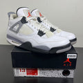 Jordan 4 Retro White Cement (2012) 13 (Moderately Worn Pre-Owned)JordanWhite/Black-Tech Grey - Image 1