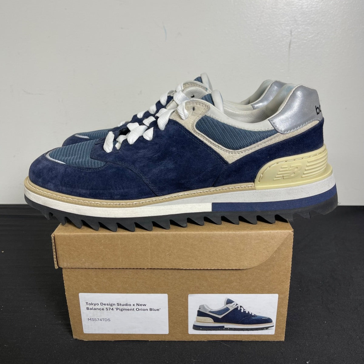 Tokyo Design Studio x New Balance 574 'Pigment Orion Blue' (Size 12) - Image 3