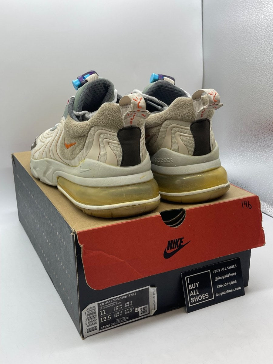 Nike Air Max 270 React ENG Travis Scott Cactus Trails 11 (Moderately Worn Pre-Owned) - Image 4