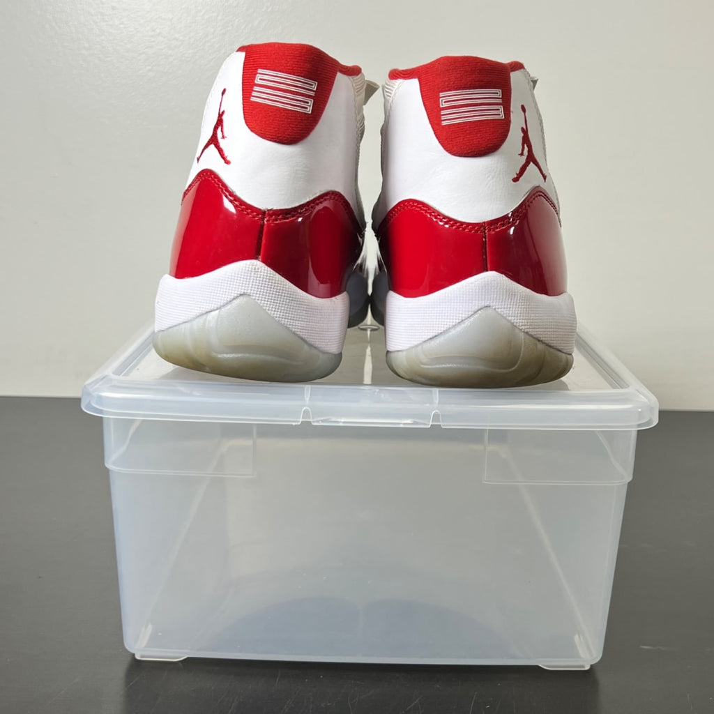 Jordan 11 Retro Cherry (2022) 9.5 (Moderately Worn Pre-Owned)JordanWhite/Varsity Red/Black - Image 6