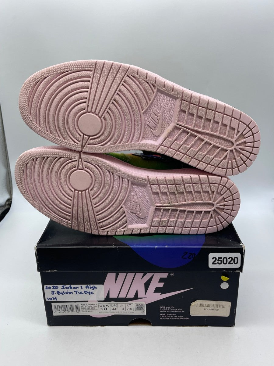 Jordan 1 Retro High J Balvin 10 (Moderately Worn Pre-Owned)JordanMulti-Color/Black-Pink Foam-Multi-Color - Image 7