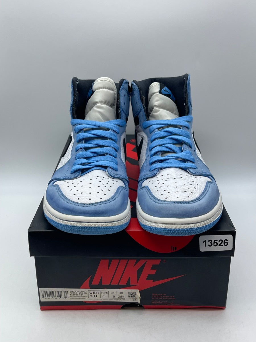Jordan 1 Retro High OG University Blue 10 (Moderately Worn Pre-Owned)JordanWhite/University Blue-Black - Image 2