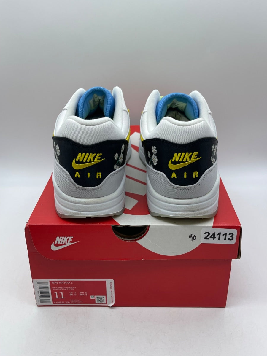 Nike Air Max 1 Daisy 11 (Moderately Worn Pre-Owned)NikeWhite/Black - Image 3