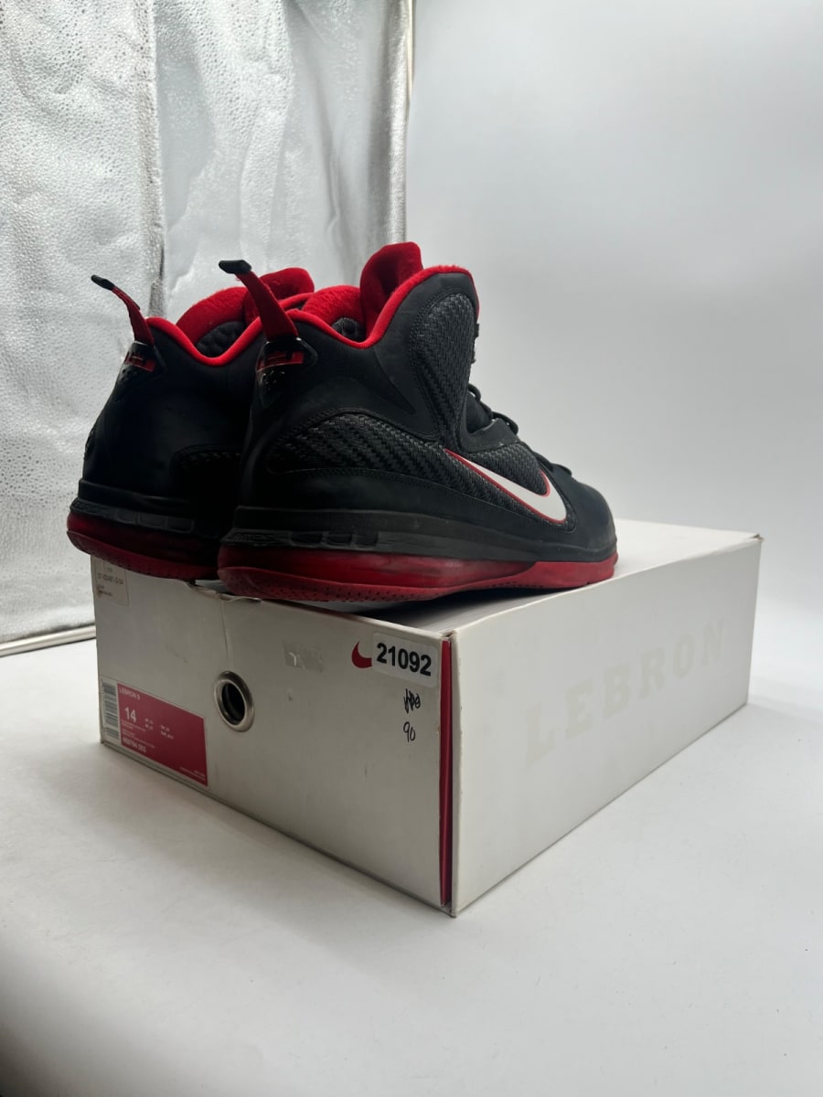 Nike LeBron 9 Miami Heat Away 14 (Heavily Worn Pre-Owned) - Image 5