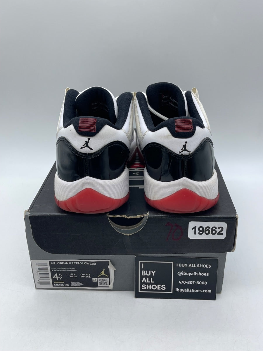 Jordan 11 Retro Low Concord Bred (GS) 4.5Y (Moderately Worn Pre-Owned) - Image 3