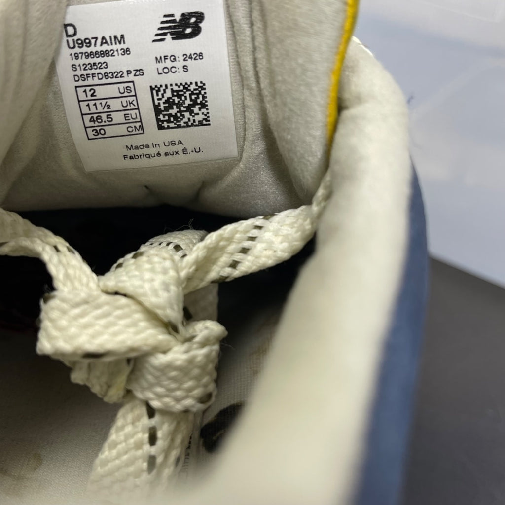 New Balance 997 MiUSA Aimé Leon Dore Dark Moss Angora 12 (Moderately Worn Pre-Owned)New BalanceDark Moss/Angora - Image 6