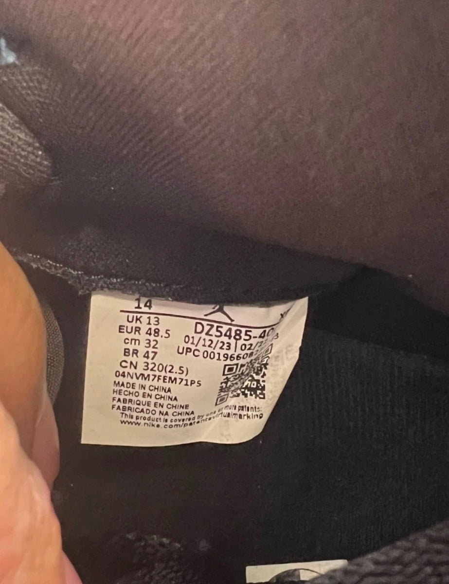 Jordan 1 Retro High OG UNC Toe 14 (Moderately Worn Pre-Owned)JordanUniversity Blue/Black/White - Image 9