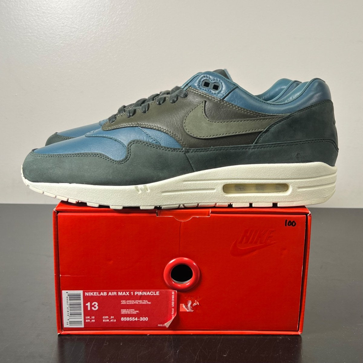 Nike Air Max 1 Pinnacle Iced Jade 13 (Lightly Worn Pre-Owned)NikeIced Jade/Cargo Khaki-Sail - Image 3