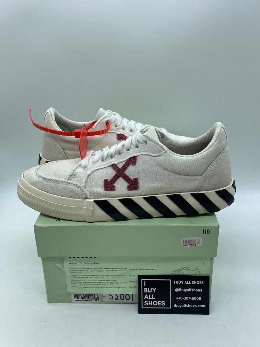 OFF-WHITE Vulc Low Black Violet SS20 41 (Moderately Worn Pre-Owned) - Image 1