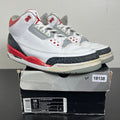 Jordan 3 Retro Fire Red (2007) 14 (Moderately Worn Pre-Owned)JordanWhite/Fire Red-Cement Grey - Image 1