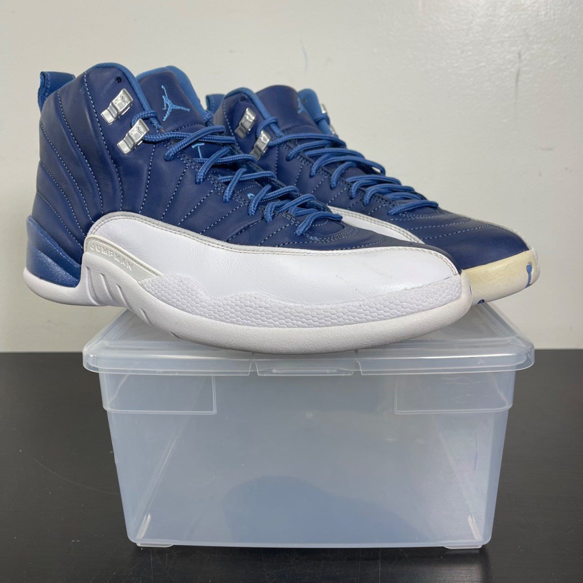 Jordan 12 Retro Indigo 10.5 (Moderately Worn Pre-Owned)JordanStone Blue/Legend Blue-Obsidian - Image 1
