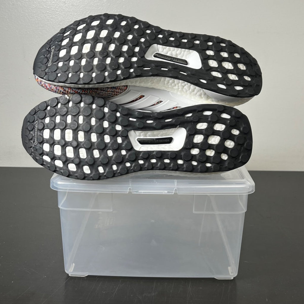 adidas Ultra Boost 4.0 White Multi-Color 8 (Lightly Worn Pre-Owned)adidasCloud White/Cloud White/Collegiate Navy - Image 5