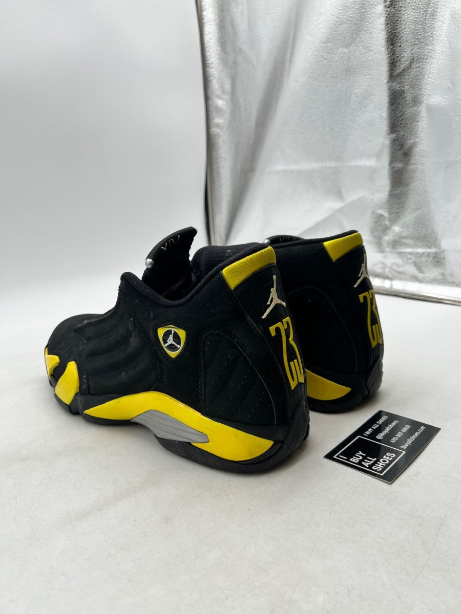 Jordan 14 Retro Thunder 11.5 (Heavily Worn Pre-Owned) - Image 4