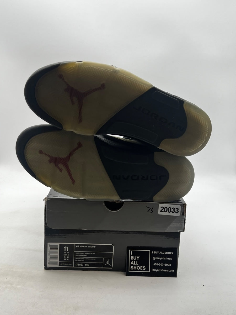 Jordan 5 Retro Black Metallic (2011) 11 (Heavily Worn Pre-Owned) - Image 8