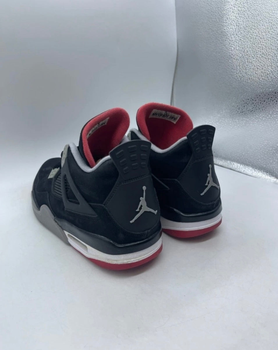 Jordan 4 Retro Black Cement (2012) 14 (Moderately Worn Pre-Owned)JordanBlack/Fire Red-Cement Grey - Image 4