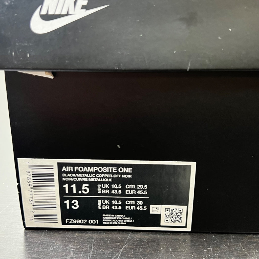 Nike Air Foamposite One Copper (2024) 11.5 (Lightly Worn Pre-Owned)NikeBlack/Metallic Copper/Off Noir - Image 5