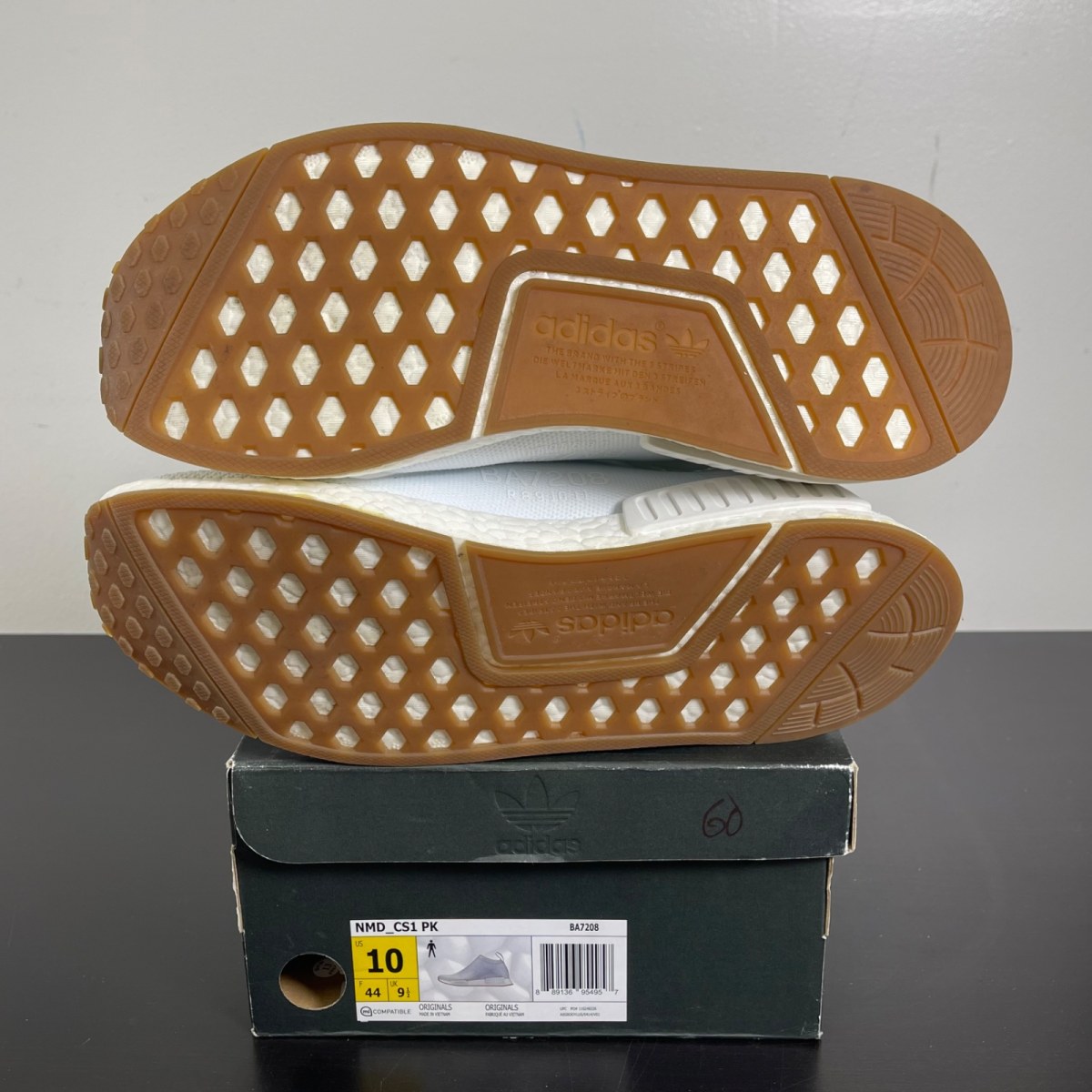 adidas NMD City Sock Gum Pack White 10 (Moderately Worn Pre-Owned)adidasWhite/White-Gum - Image 5
