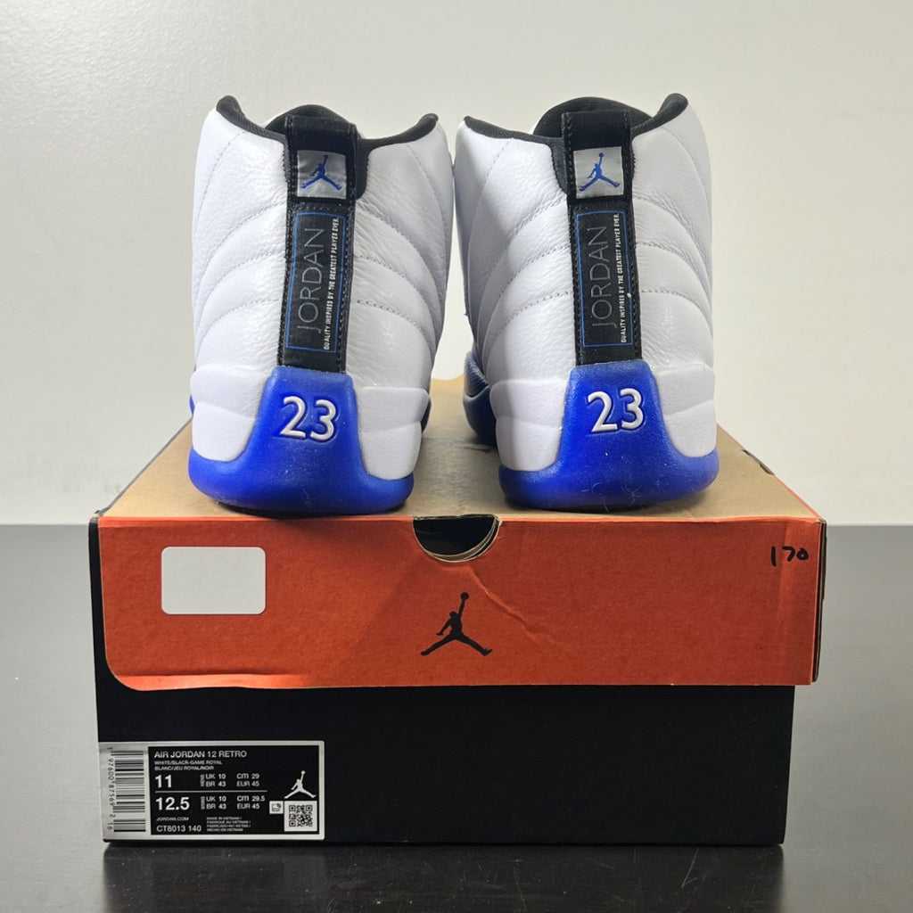 Jordan 12 Retro Blueberry 11 (Lightly Worn Pre-Owned)JordanWhite/Black-Game Royal - Image 5
