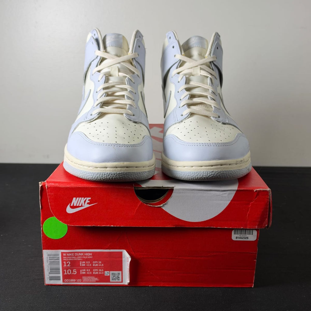Nike Dunk High Sail Football Grey (Women's) (Size 12W) - aux