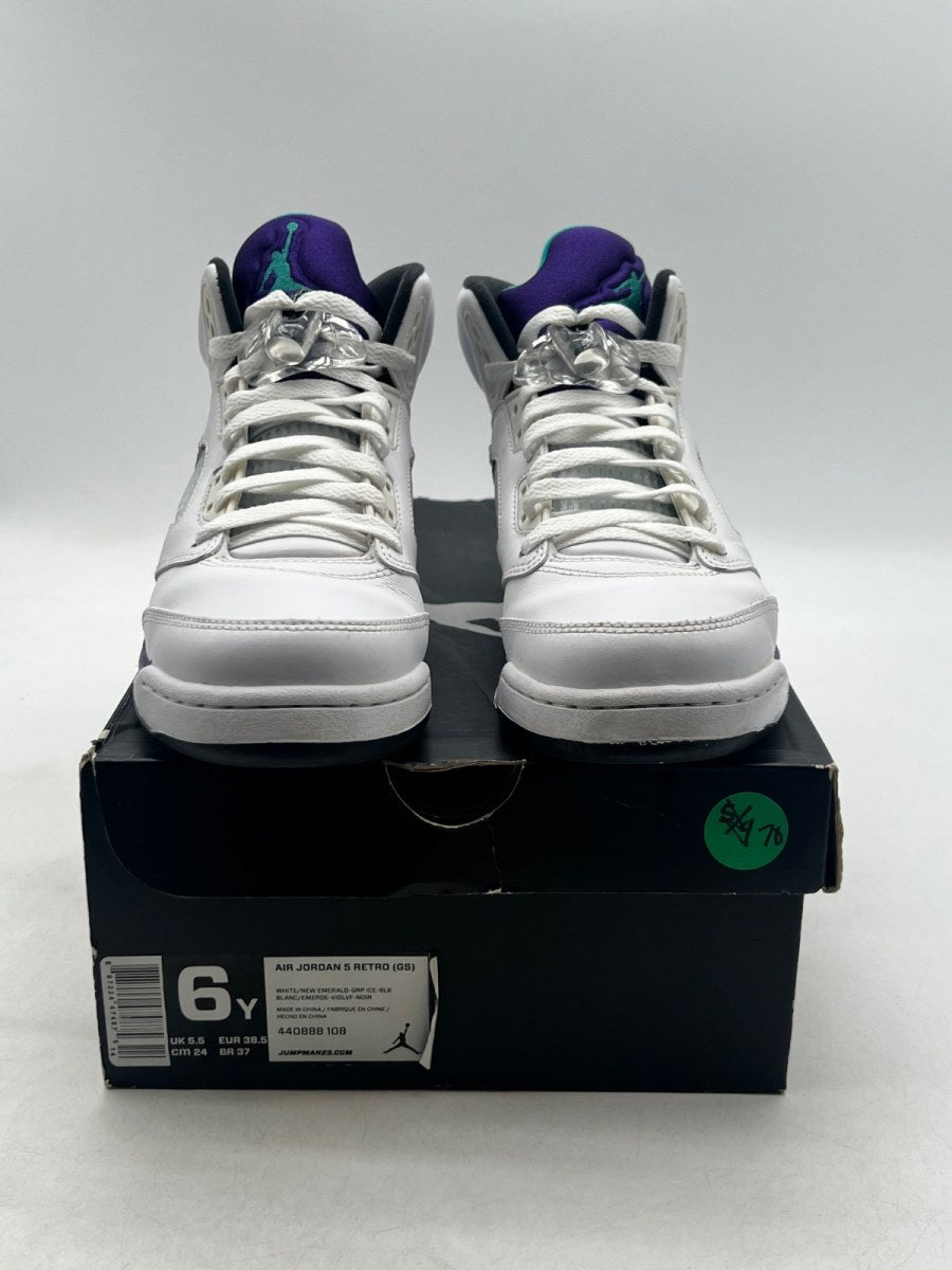 Jordan 5 Retro Grape (2013) (GS) 6Y (Moderately Worn Pre-Owned) - Image 2