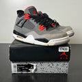 Jordan 4 Retro Infrared (GS) 7Y (Heavily Worn Pre-Owned)JordanDark Grey/Infrared 23-Black-Cement Grey - Image 1
