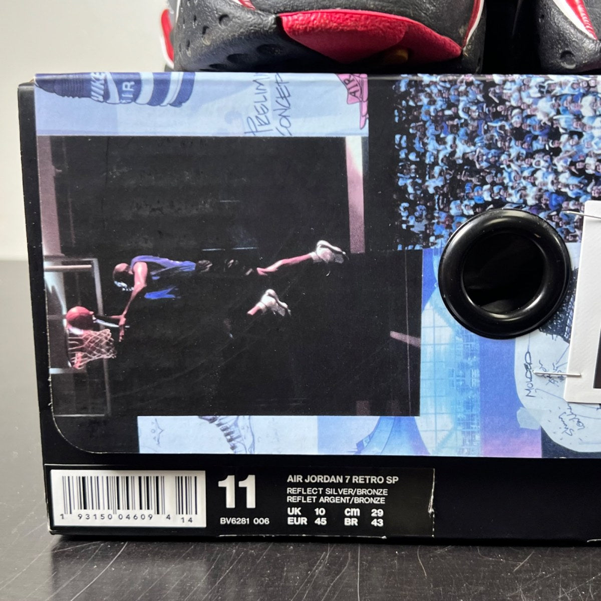 Jordan 7 Retro Reflections of a Champion 11 (Lightly Worn Pre-Owned)JordanReflect Silver/Bronze-Cardinal Red-Black - Image 5
