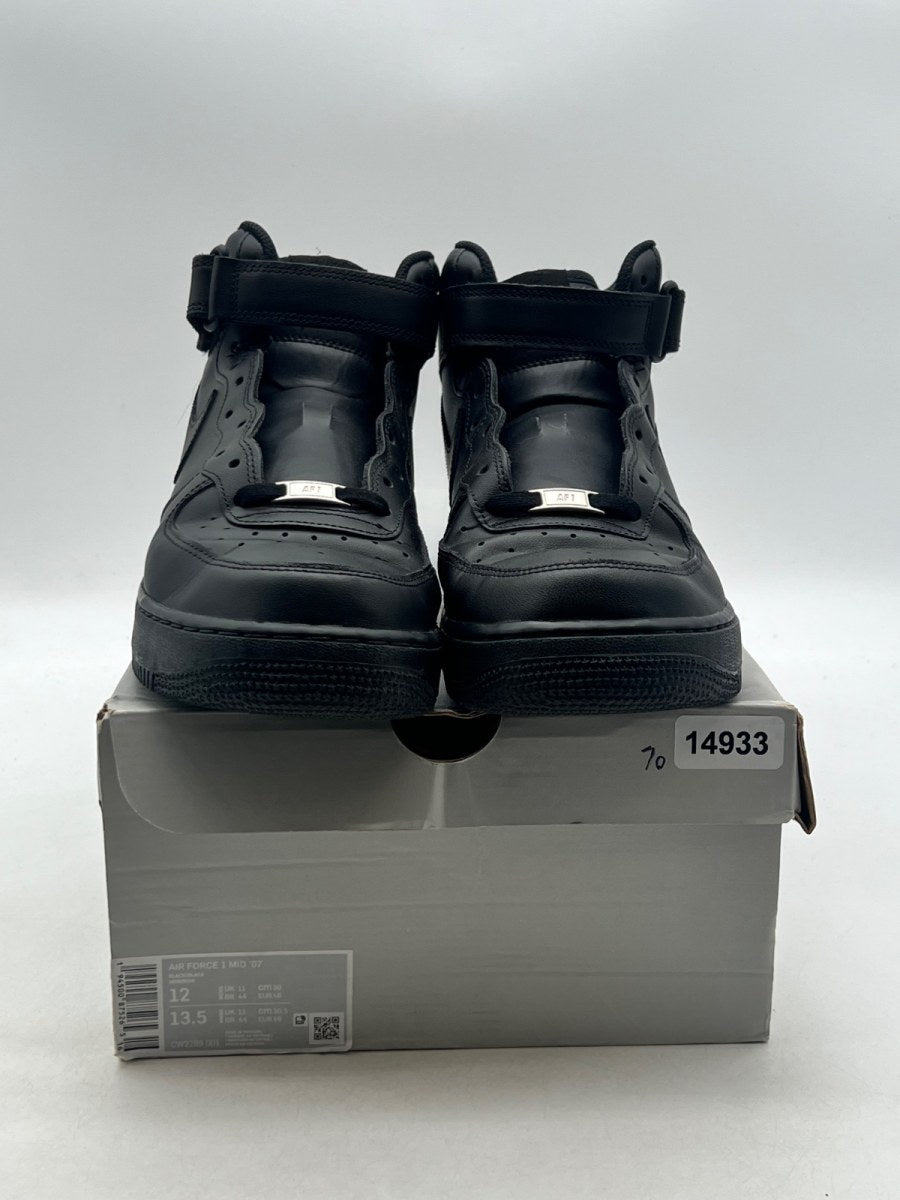 Nike Air Force 1 Mid '07 Black (Size 12) - Image 2