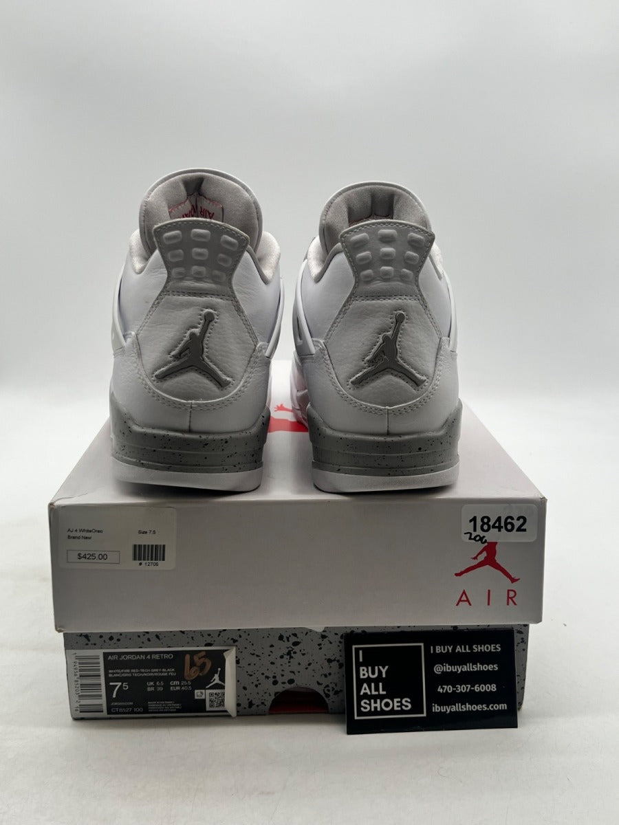 Jordan 4 Retro White Oreo (2021) 7.5 (Lightly Worn Pre-Owned) - Image 3
