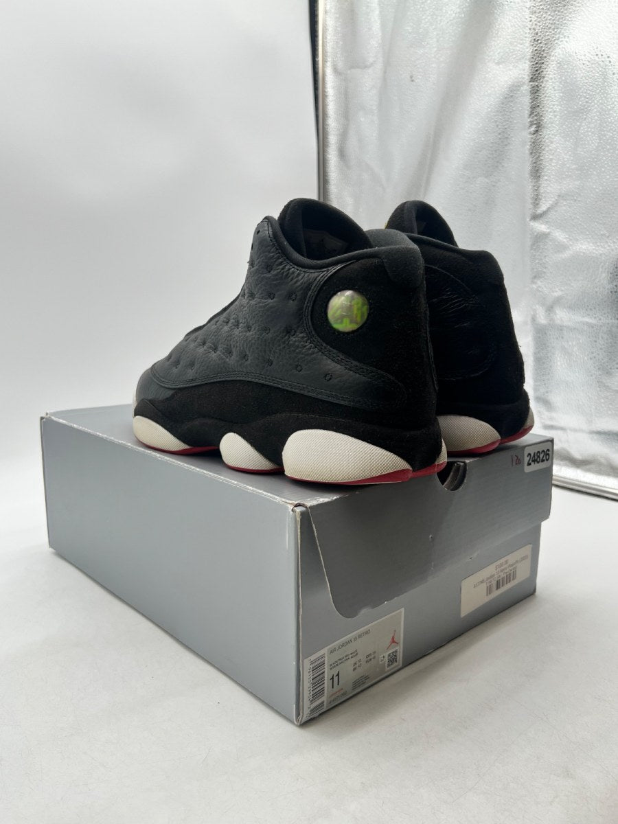Jordan 13 Retro Playoffs (2023) 11 (Heavily Worn Pre-Owned)JordanBlack/Varsity Red-White-Vibrant Yellow - Image 4