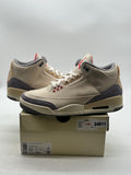 Jordan 3 Retro Muslin 10 (Lightly Worn Pre-Owned)JordanMuslin/University Red-Cement Grey-Sail - Image 1