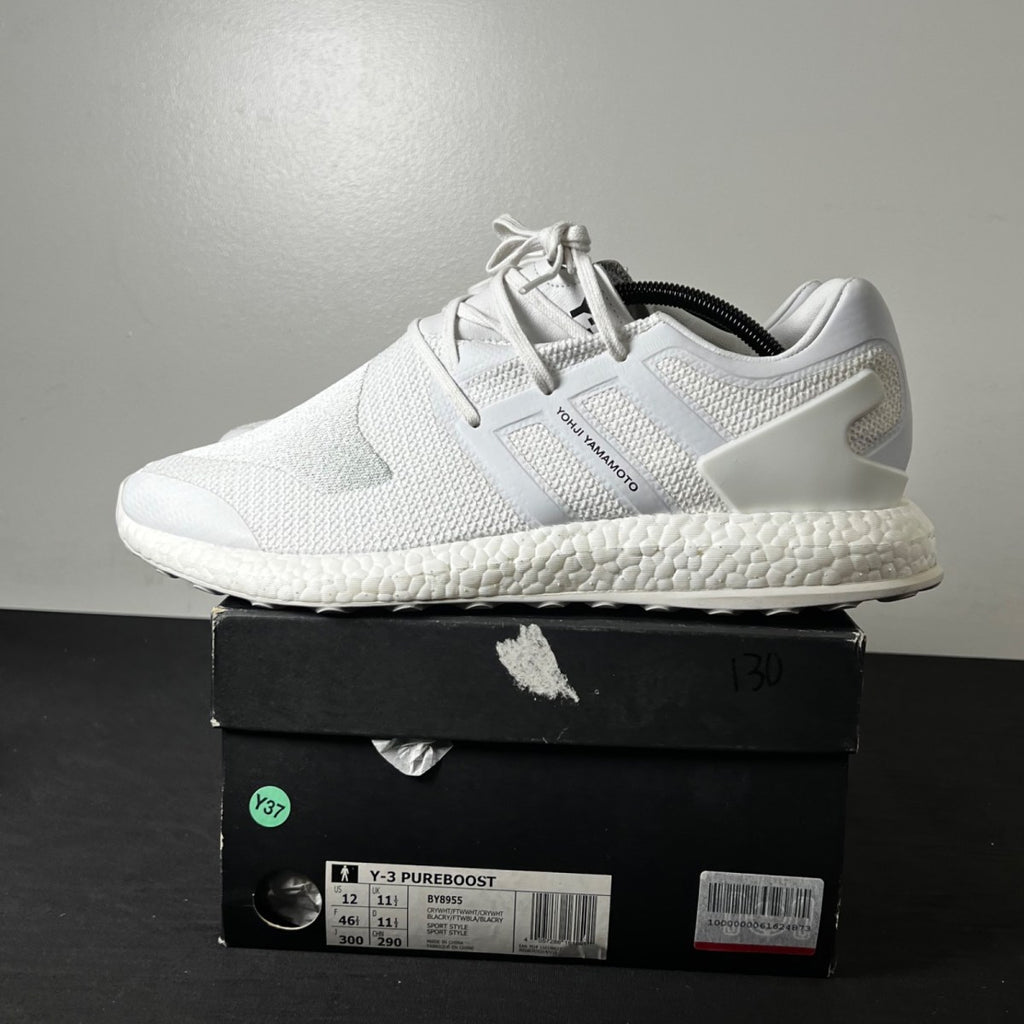 adidas Y-3 Pureboost Triple White (Size 12) - Image 3