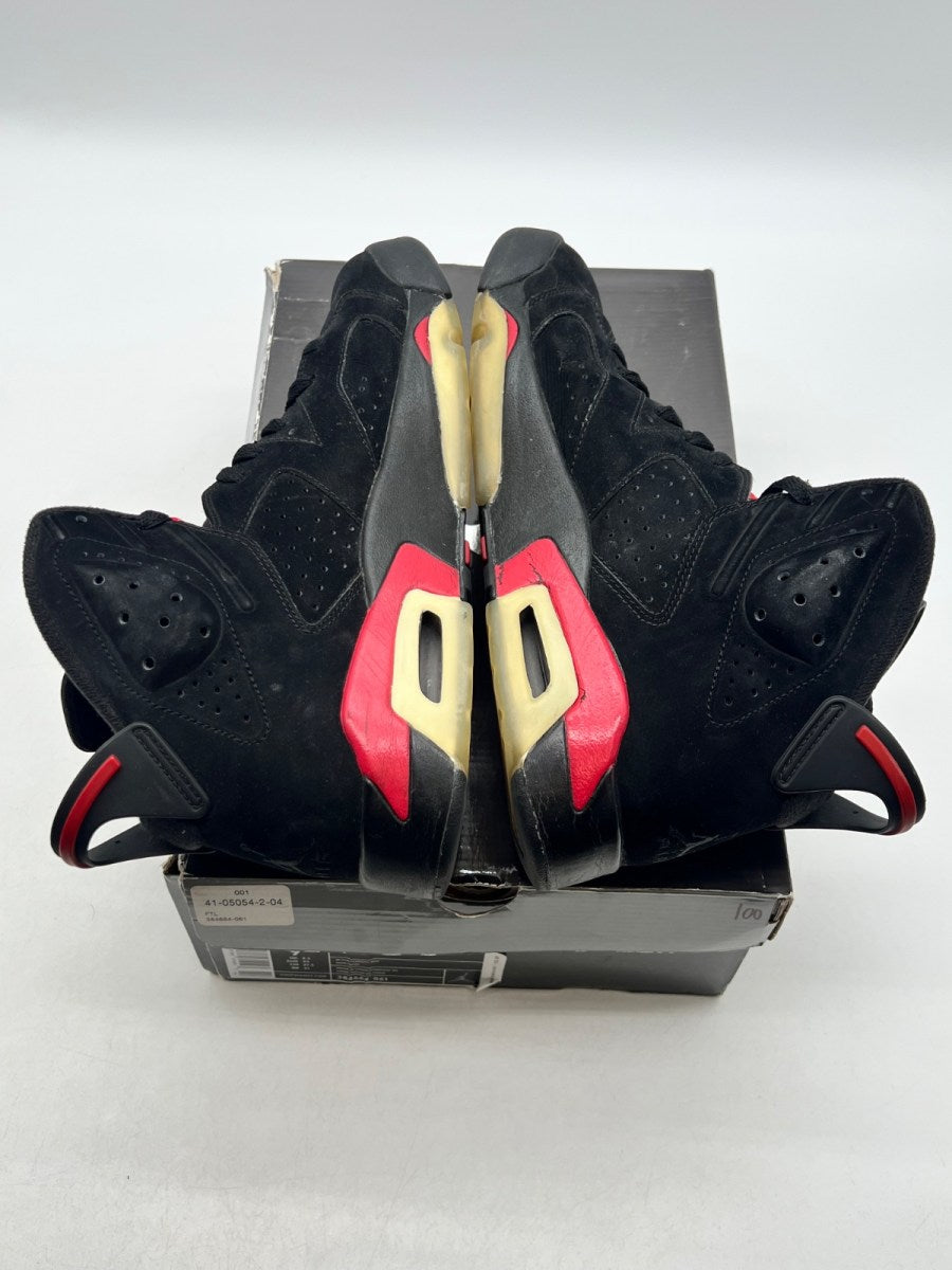 Jordan 6 Retro Black Varsity Red (2010) 9.5 (Moderately Worn Pre-Owned)JordanBlack/Varsity Red - Image 9