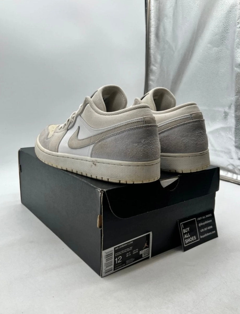 Jordan 1 Low Paris 12 (Heavily Worn Pre-Owned)JordanWhite/Sky Grey-Football Grey - Image 6