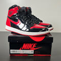 Jordan 1 Retro High OG Patent Bred 8 (Lightly Worn Pre-Owned)JordanBlack/White-Varsity Red - Image 1