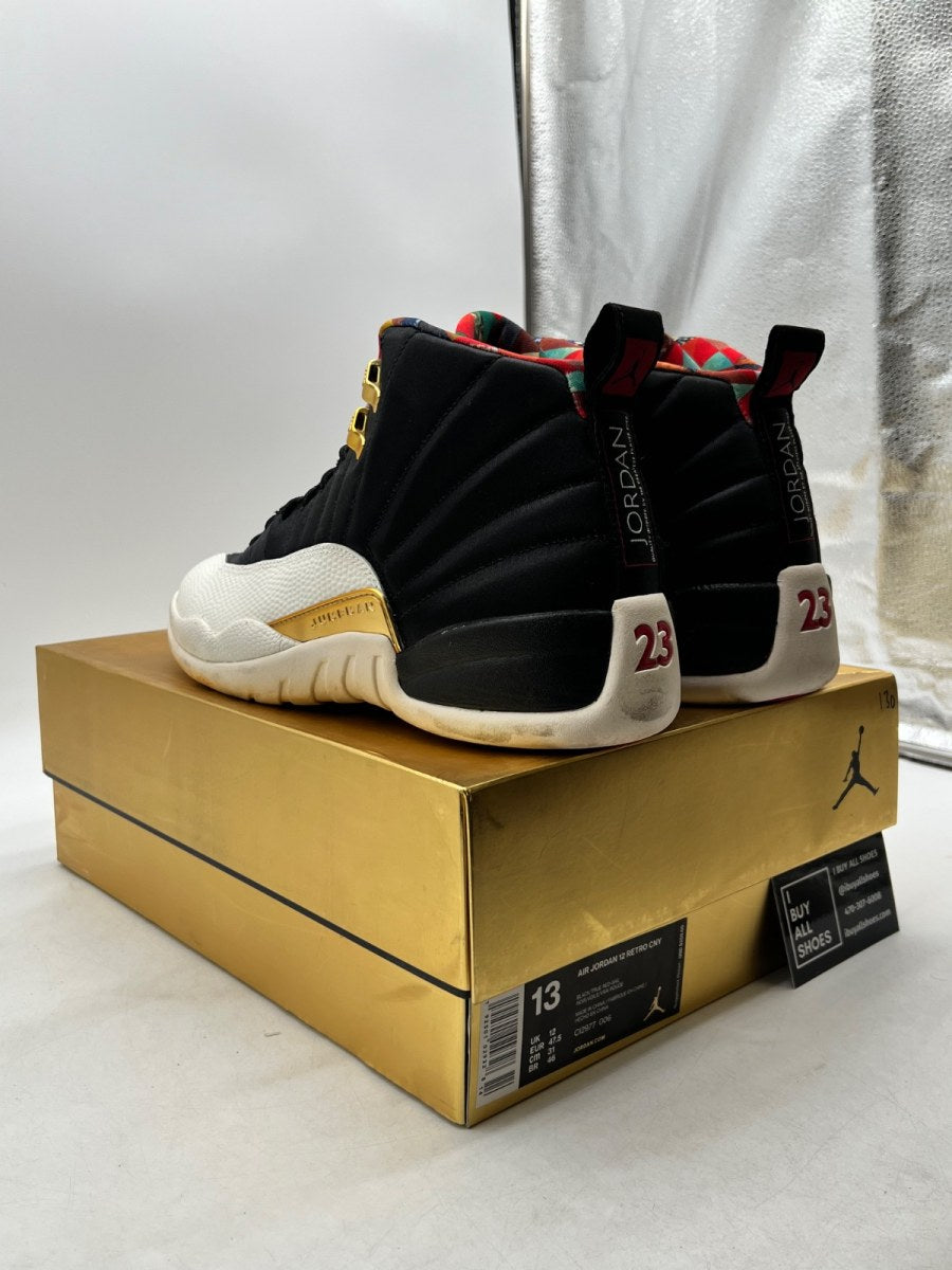 Jordan 12 Retro Chinese New Year (2019) 13 (Moderately Worn Pre-Owned) - Image 4