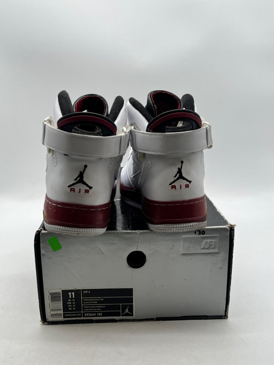 Jordan Fusion 6 Varsity White Red 11 (Moderately Worn Pre-Owned)JordanWhite/Black-Varsity Red - Image 3