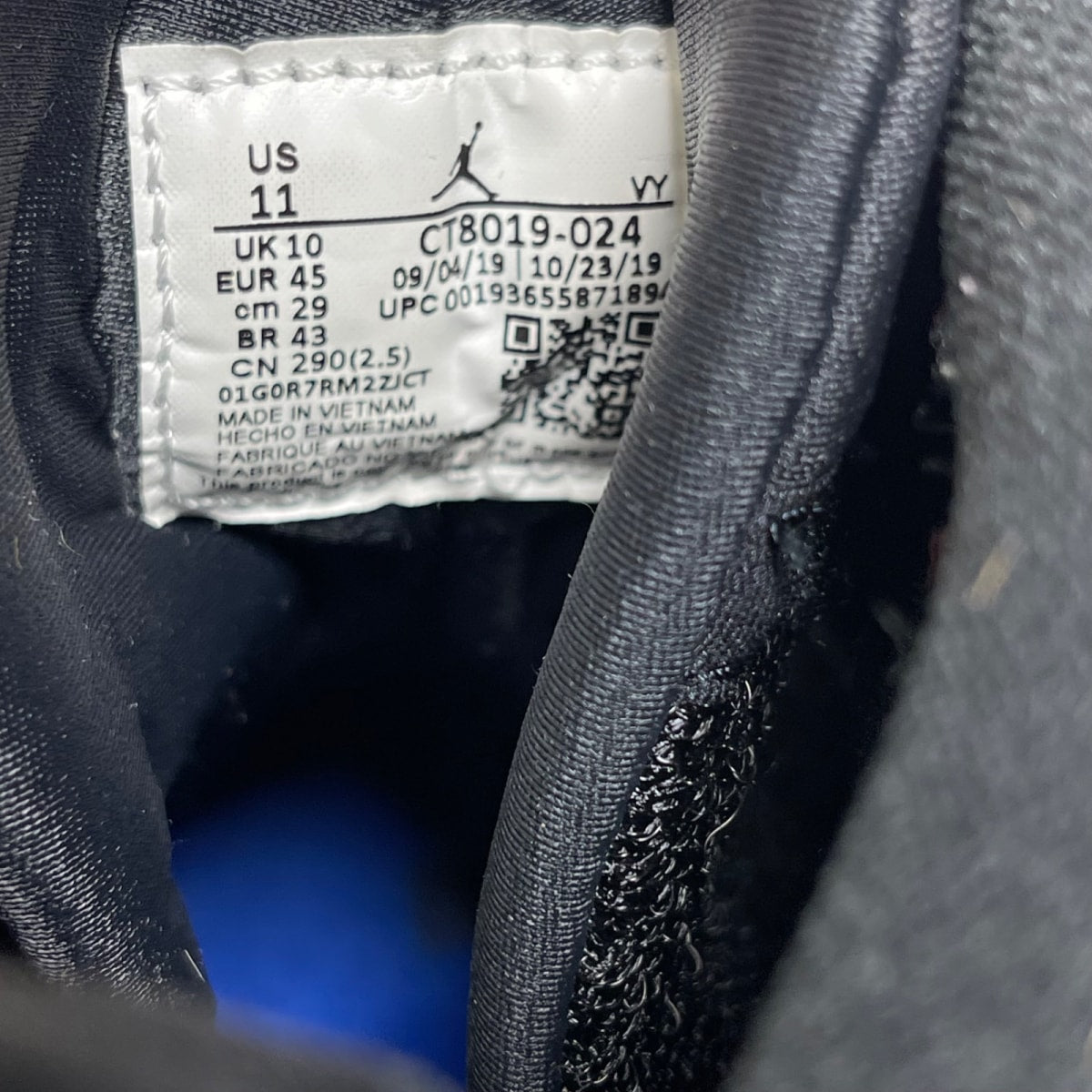 Jordan 9 Retro Racer Blue 11 (Moderately Worn Pre-Owned)JordanBlack/White-Racer Blue - Image 6