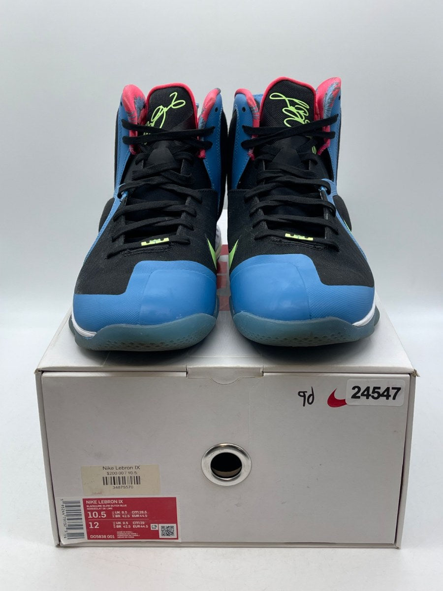 Nike LeBron 9 South Coast 10.5 (Moderately Worn Pre-Owned)NikeBlack/Harbor Blue-Green-Pink - Image 2
