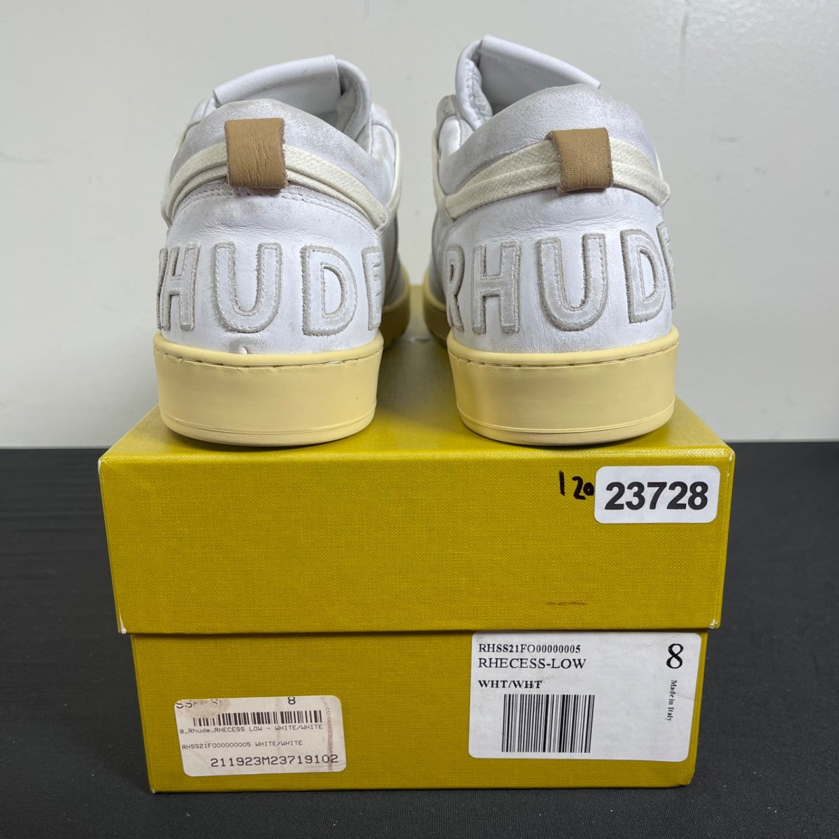 Rhude Rhecess Low 'White' 8 (Moderately Worn Pre-Owned)Rhude - Image 4