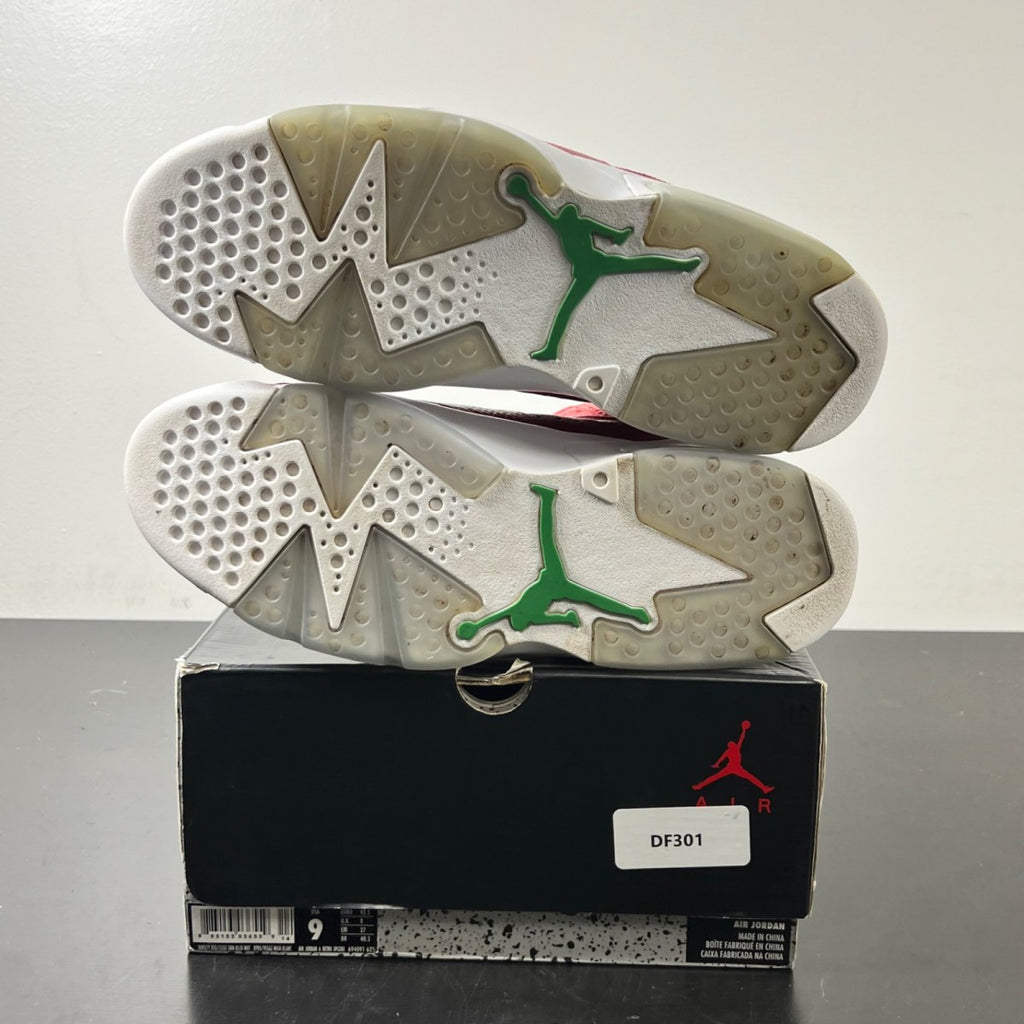 Jordan 6 Retro History of Jordan (Spiz'ike) 9 (Lightly Worn Pre-Owned)JordanVarsity Red/Classic Green-Black-White - Image 6
